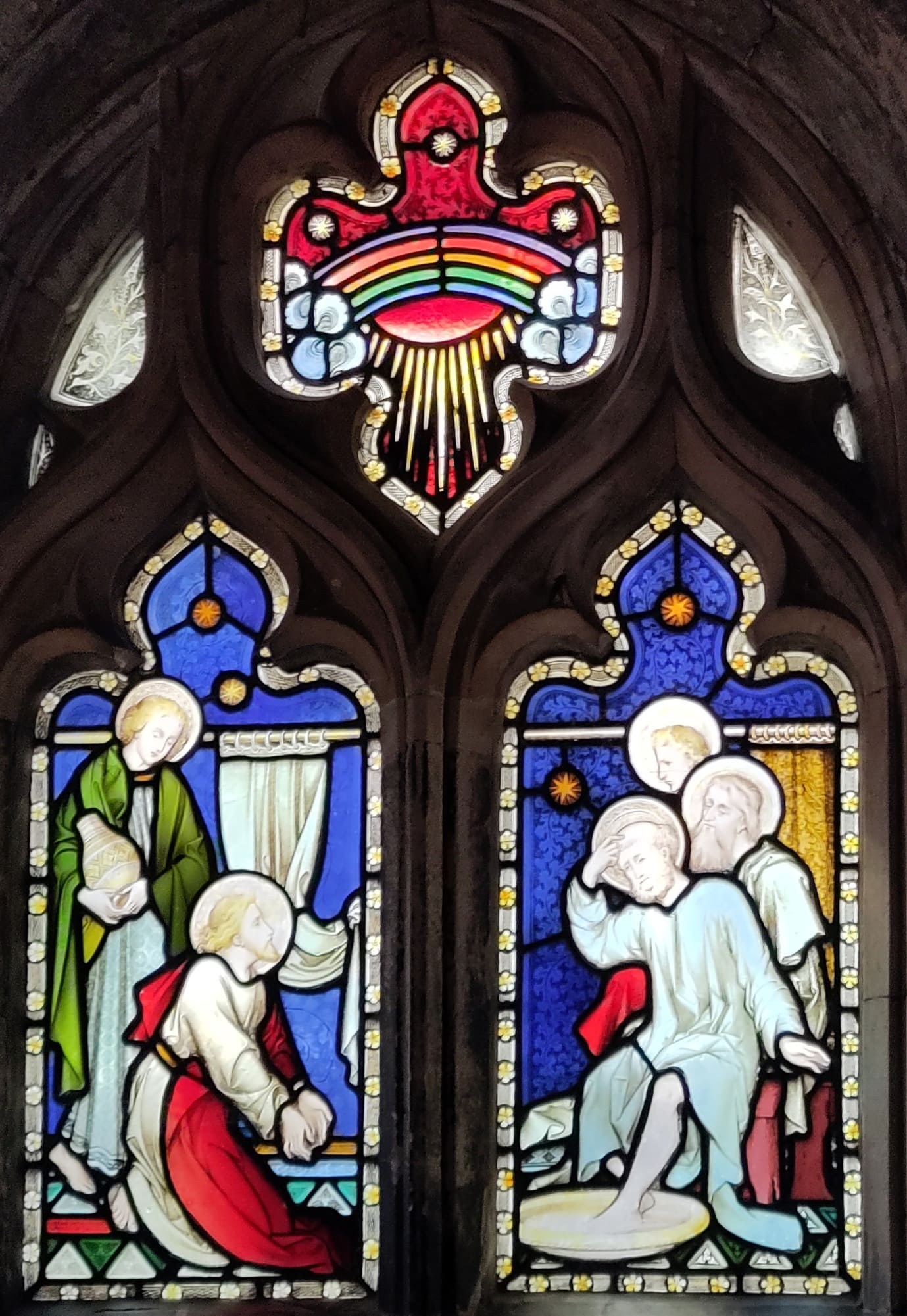 An image of a stained glass window.